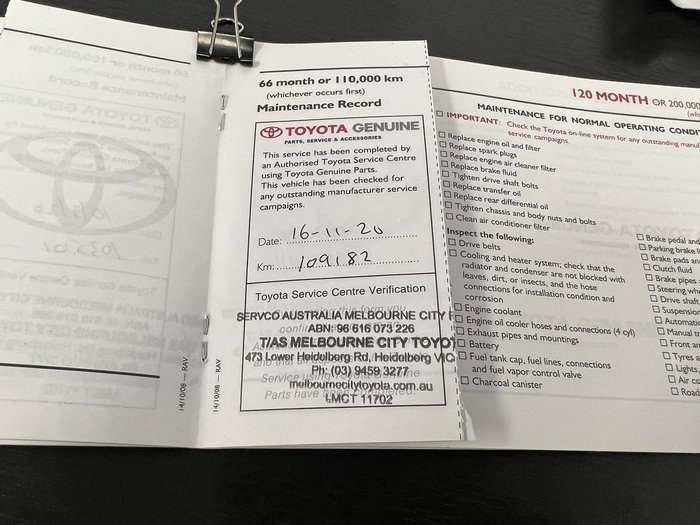 2009 Toyota RAV4 Cruiser L ACA33R MY09 4X4 On Demand Ebony