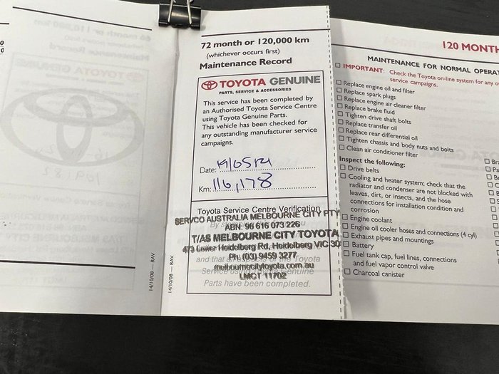 2009 Toyota RAV4 Cruiser L ACA33R MY09 4X4 On Demand Ebony