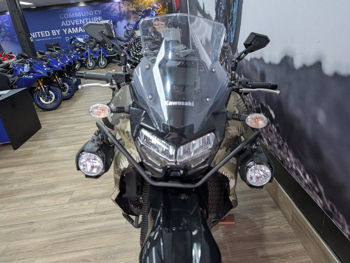 2025 Kawasaki KLR650 (KL650) ADVENTURE CYPHER CAMO BEIGE (MATTE)