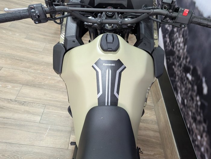 2025 Kawasaki KLR650 (KL650) ADVENTURE CYPHER CAMO BEIGE (MATTE)