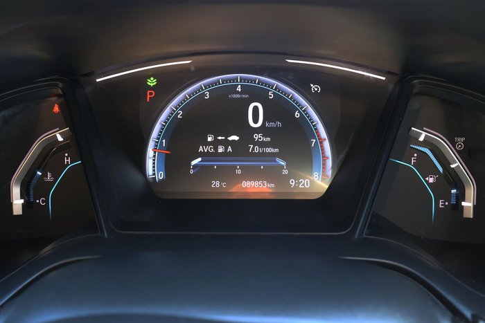 2019 Honda Civic +LUXE 10th Gen MY19 Platinum White