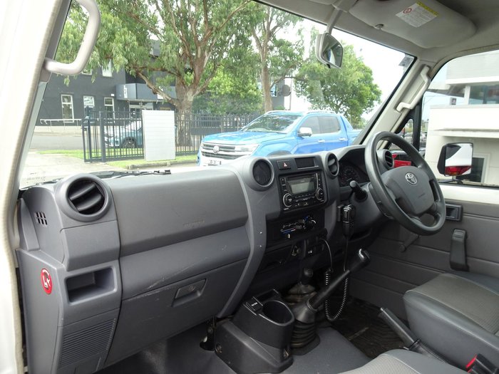 2013 Toyota Landcruiser Workmate VDJ79R MY13 4X4 Dual Range French Vanilla