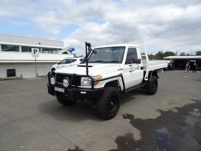 2013 Toyota Landcruiser Workmate VDJ79R MY13 4X4 Dual Range French Vanilla