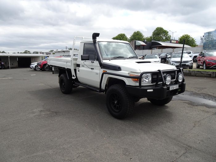2013 Toyota Landcruiser Workmate VDJ79R MY13 4X4 Dual Range French Vanilla