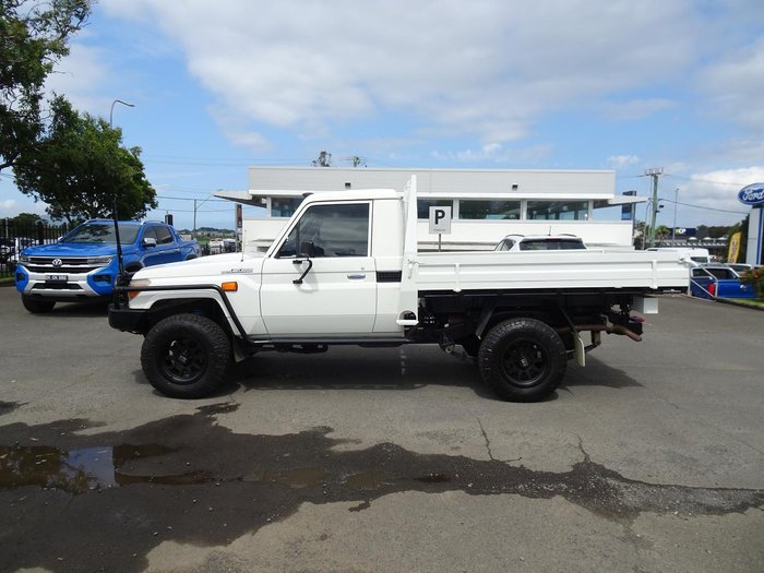 2013 Toyota Landcruiser Workmate VDJ79R MY13 4X4 Dual Range French Vanilla