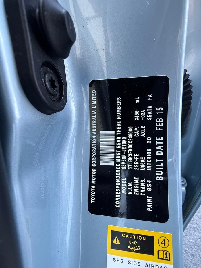 2015 Toyota Aurion AT-X