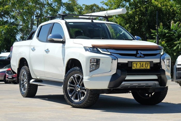 2019 Mitsubishi Triton GLS Premium MR MY20 4X4 Dual Range White