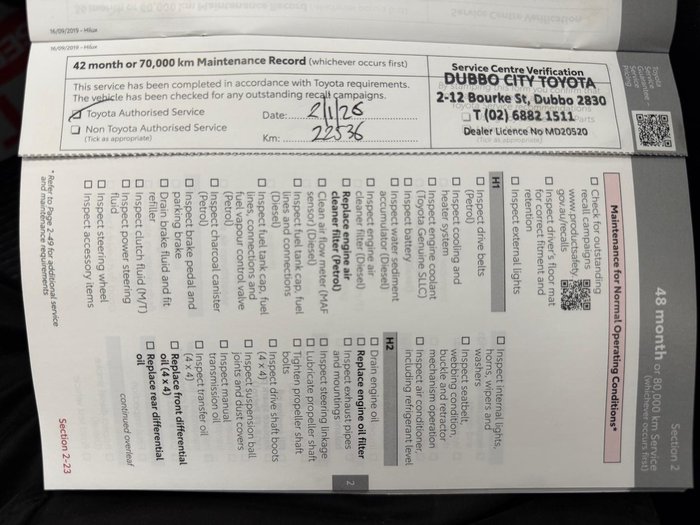 2020 Toyota Hilux Workmate TGN121R 4x2 Glacier White