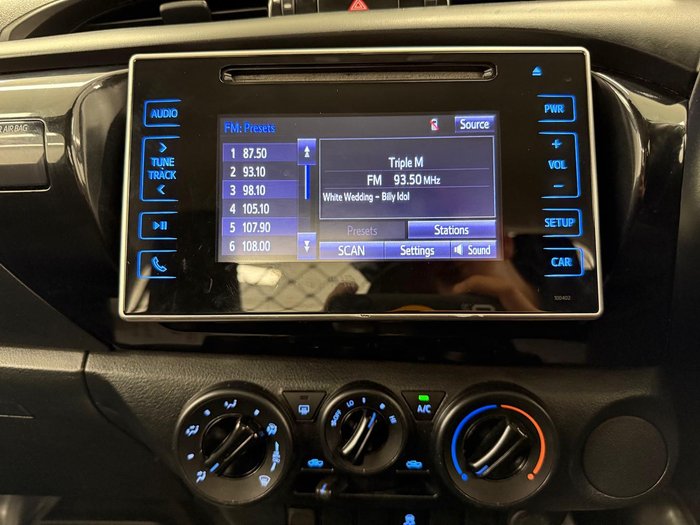 2020 Toyota Hilux Workmate TGN121R 4x2 Glacier White