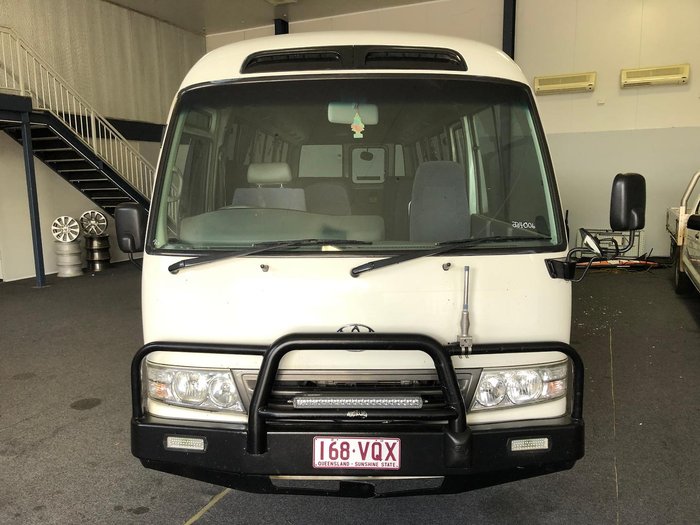 2013 Toyota Coaster Deluxe XZB50R White