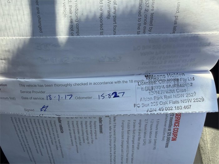 2015 HOLDEN UTE SV6 STORM