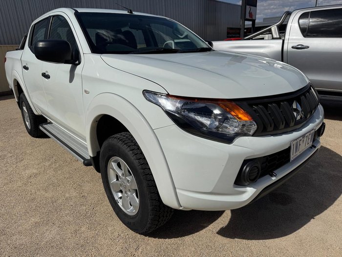 2018 Mitsubishi Triton GLX+ MQ MY18 4X4 Dual Range White