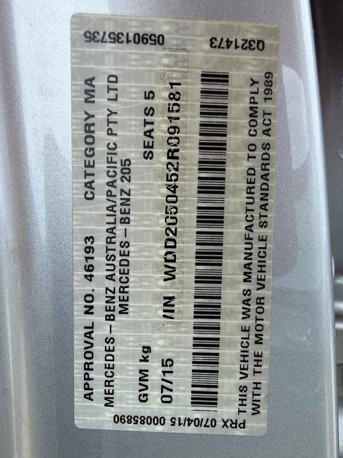 2015 Mercedes-Benz C-Class C250