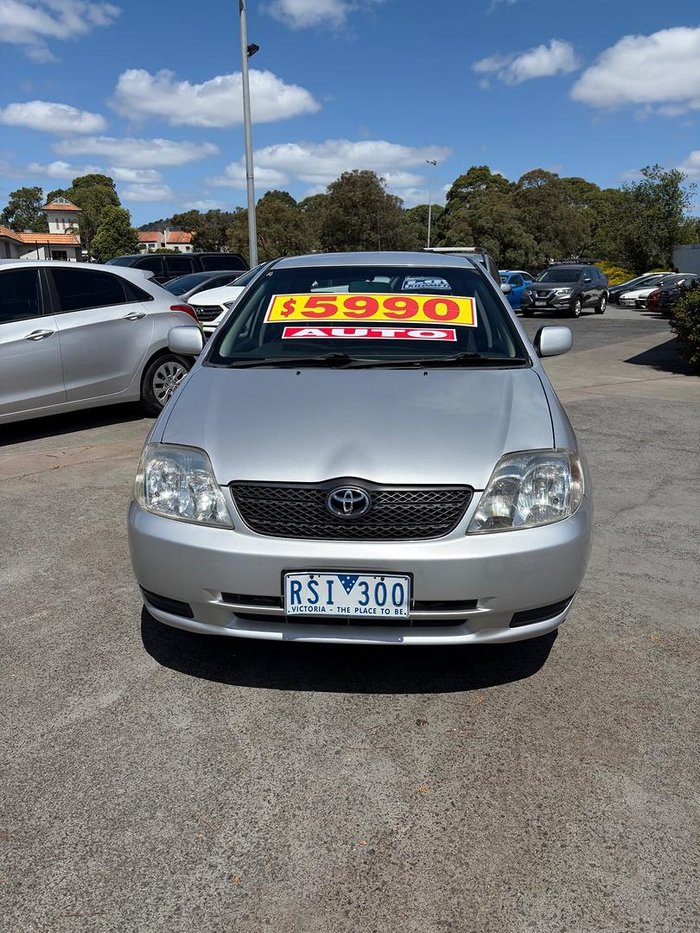 2002 Toyota Corolla Ascent ZZE122R Sterling Silver