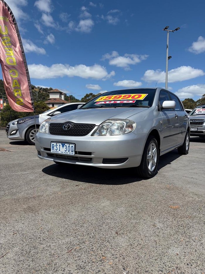 2002 Toyota Corolla Ascent ZZE122R Sterling Silver