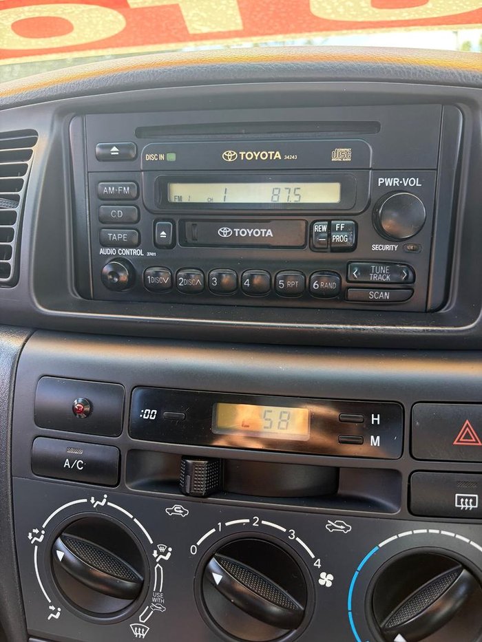 2002 Toyota Corolla Ascent ZZE122R Sterling Silver