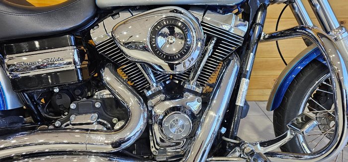 2010 Harley-davidson FXDC DYNA SUPER GLIDE CUSTOM BLUE/SILVER