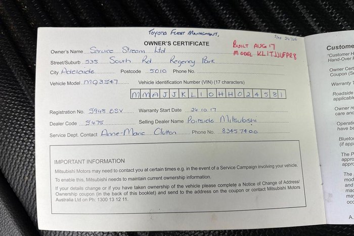 2017 Mitsubishi Triton GLX+