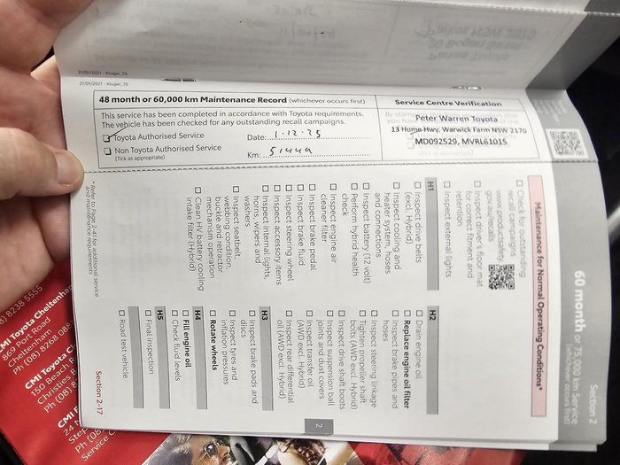 2021 Toyota Kluger GXL GSU70R Crystal Pearl