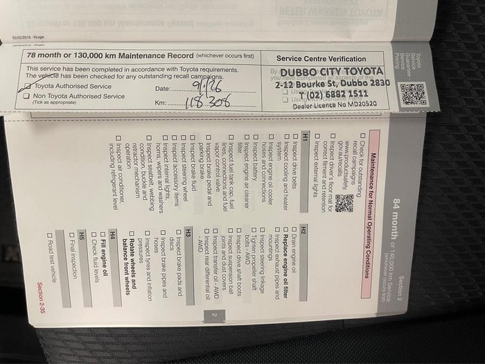 2018 Toyota Kluger GX GSU55R AWD Crystal Pearl