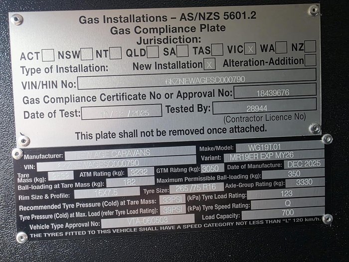 2025 New Age Caravans Manta Ray Mr19er Expedition