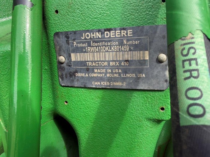 2020 John Deere 8Rx 410 GREEN