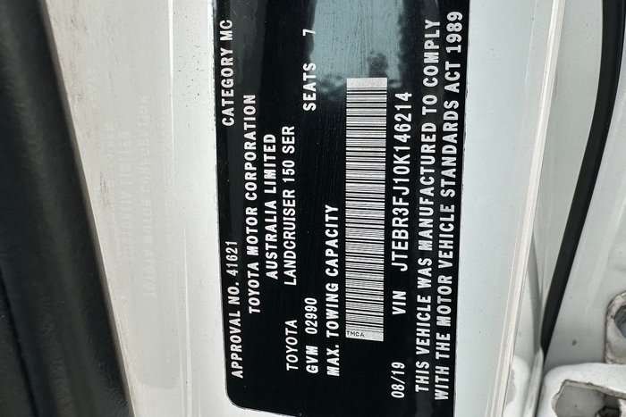 2019 Toyota Landcruiser Prado GX