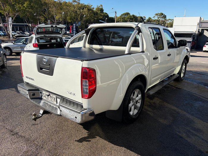 2011 Nissan Navara ST D40 MY11 4X4 Dual Range Polar White
