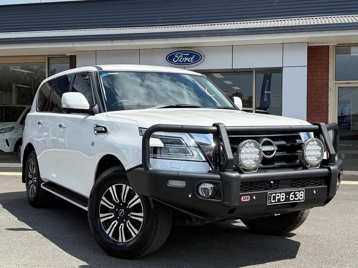 2023 Nissan Patrol Ti Y62 MY23 4X4 Dual Range Moonstone White
