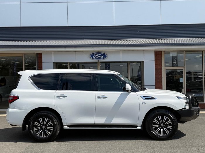 2023 Nissan Patrol Ti Y62 MY23 4X4 Dual Range Moonstone White