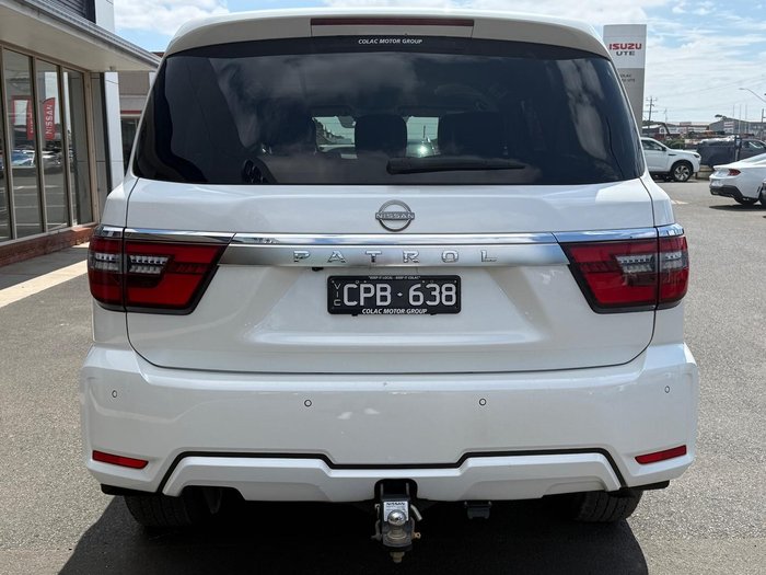 2023 Nissan Patrol Ti Y62 MY23 4X4 Dual Range Moonstone White