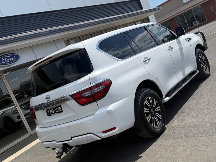 2023 Nissan Patrol Ti Y62 MY23 4X4 Dual Range Moonstone White