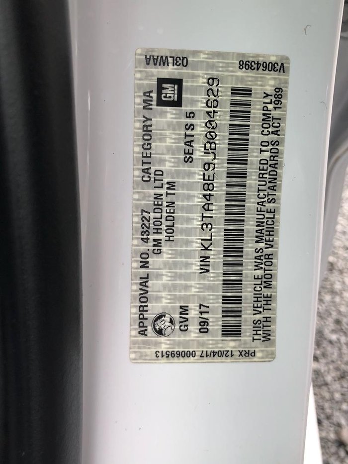 2017 Holden Barina LS