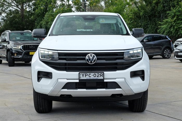 2024 Volkswagen Amarok TDI405 Core NF MY23 4X4 Dual Range Clear White