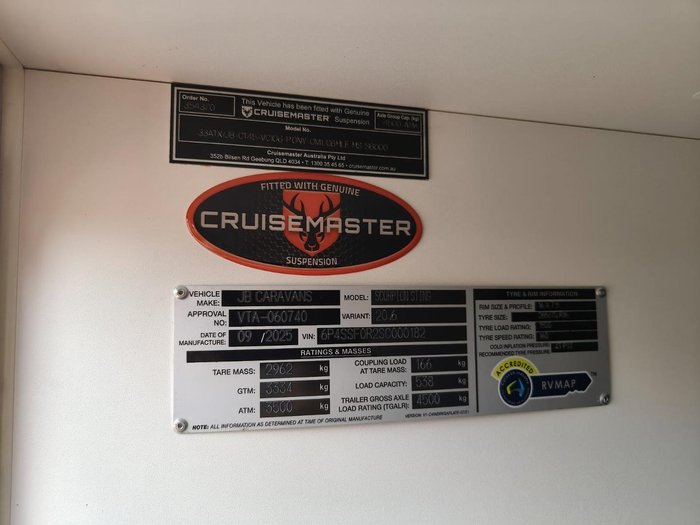 2025 JB Caravans Scorpion Sting 20'6 Rear Door Cafe