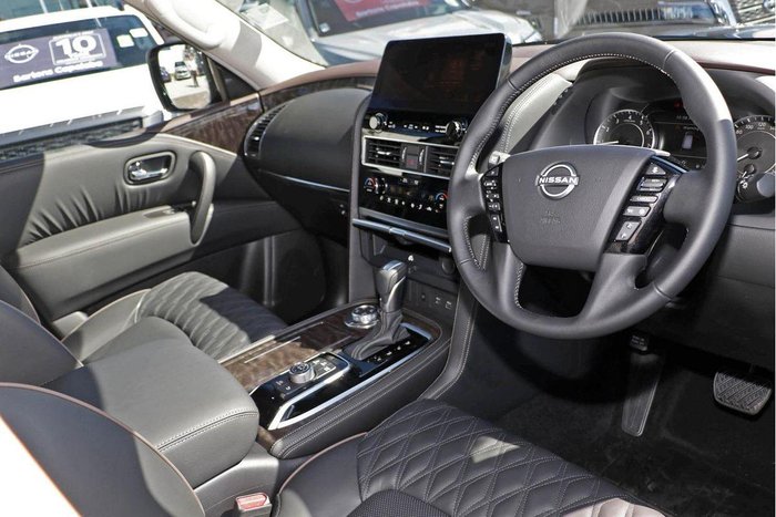 2026 Nissan Patrol Ti Y62 MY26 4X4 Dual Range Moonstone White