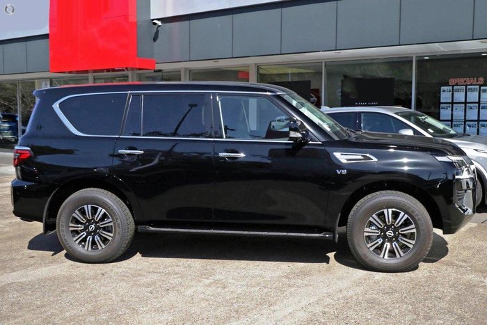 2026 Nissan Patrol Ti Y62 MY26 4X4 Dual Range Black Obsidian