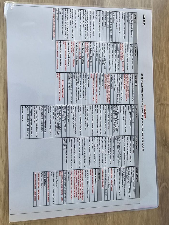 2025 New Age Caravans Manta Ray Mr19er My26