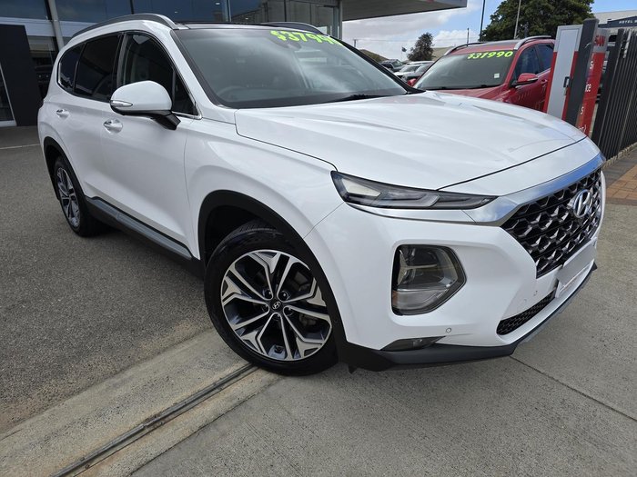 2019 Hyundai Santa Fe Highlander TM MY19 4X4 On Demand White Cream
