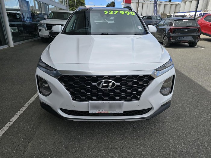 2019 Hyundai Santa Fe Highlander TM MY19 4X4 On Demand White Cream