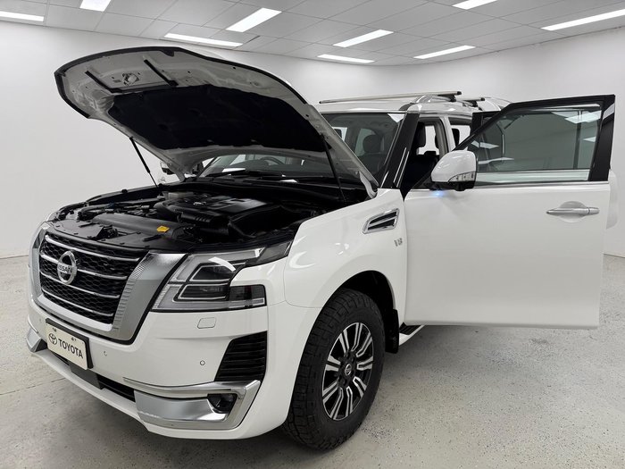 2020 Nissan Patrol Ti-L Y62 Series 5 MY20 4X4 Dual Range Moonstone White