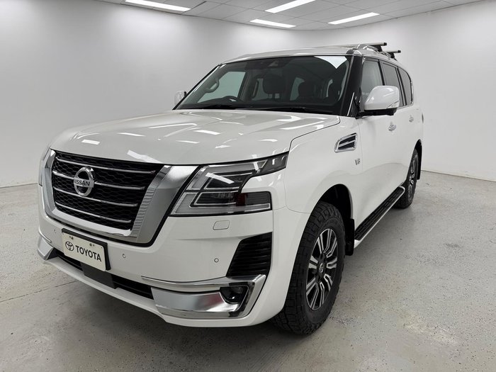 2020 Nissan Patrol Ti-L Y62 Series 5 MY20 4X4 Dual Range Moonstone White