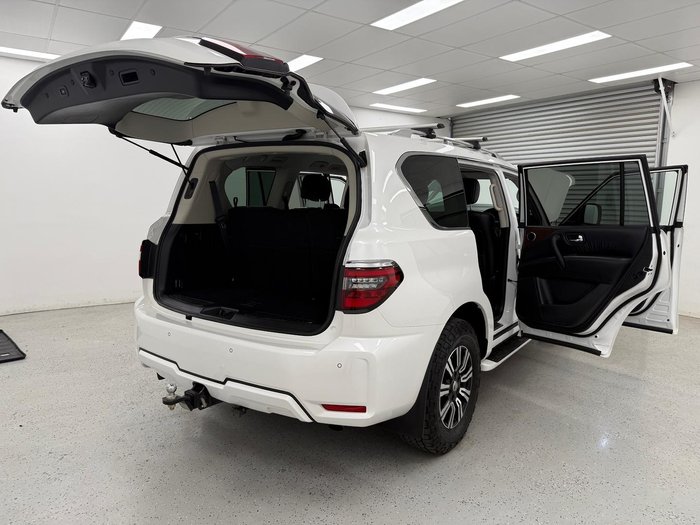 2020 Nissan Patrol Ti-L Y62 Series 5 MY20 4X4 Dual Range Moonstone White