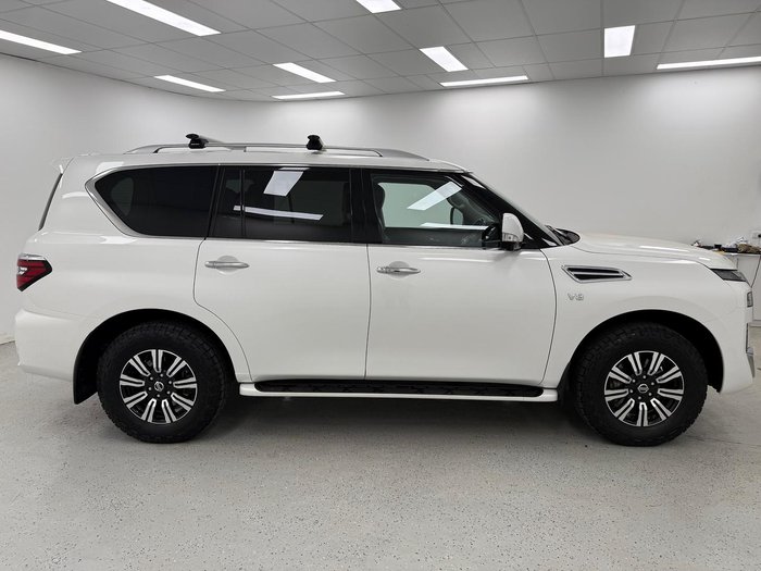 2020 Nissan Patrol Ti-L Y62 Series 5 MY20 4X4 Dual Range Moonstone White