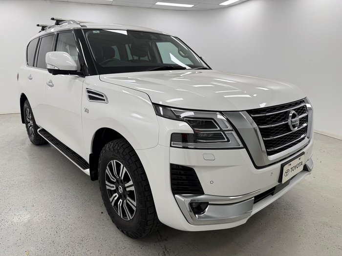 2020 Nissan Patrol Ti-L Y62 Series 5 MY20 4X4 Dual Range Moonstone White