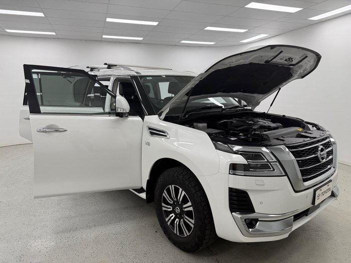 2020 Nissan Patrol Ti-L Y62 Series 5 MY20 4X4 Dual Range Moonstone White