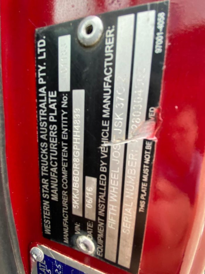 2016 Western Star 5800 Series