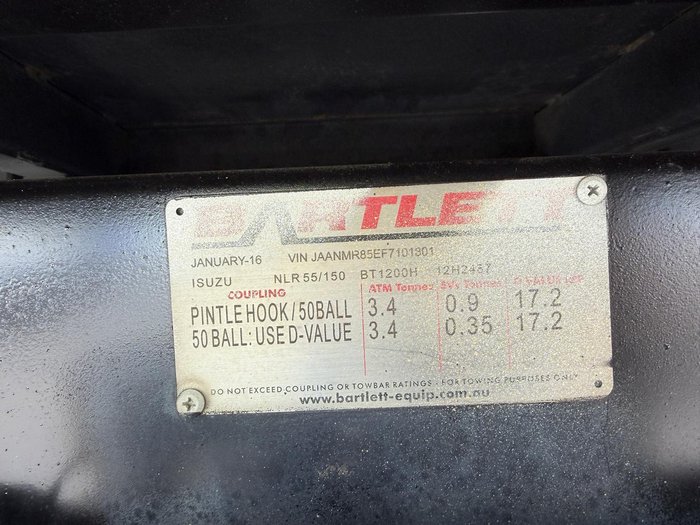 2016 Isuzu Nlr 45-150 NLR 55/45-150 Tipper