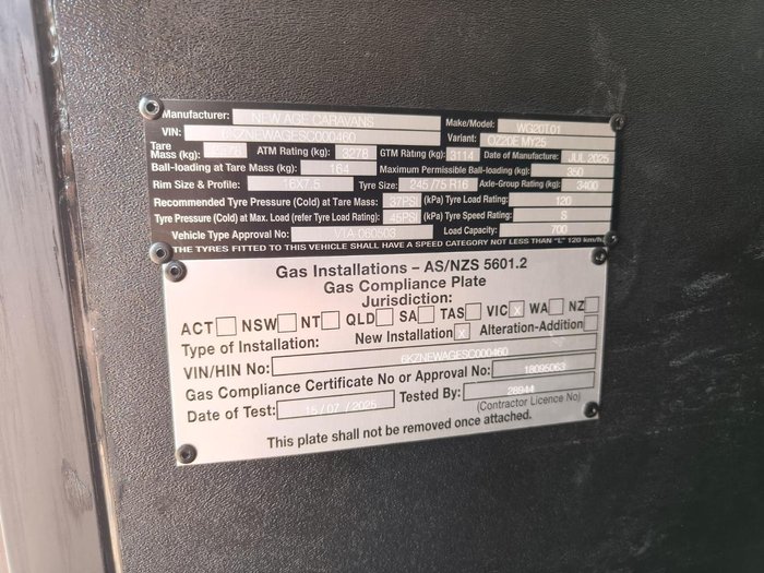 2025 New Age Caravans Oz Classic 20E