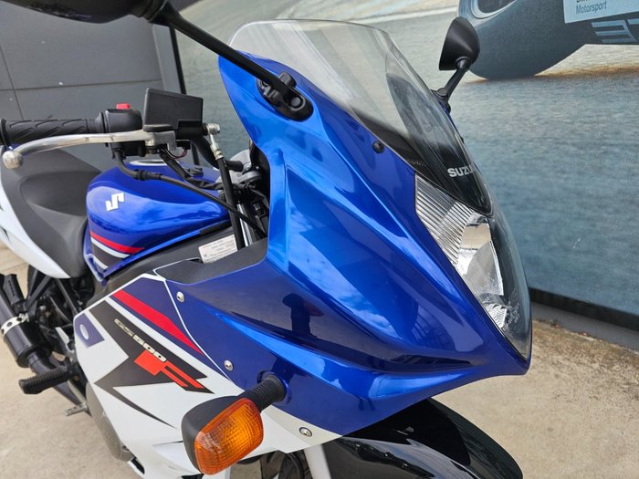 2008 Suzuki GS500F (FULL FAIRING) WHITE/BLUE